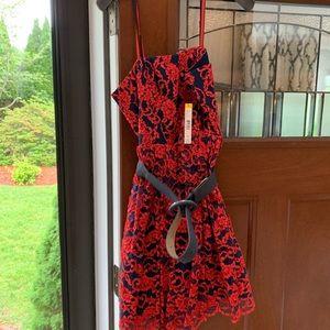 Alice and Olivia Belted Dress